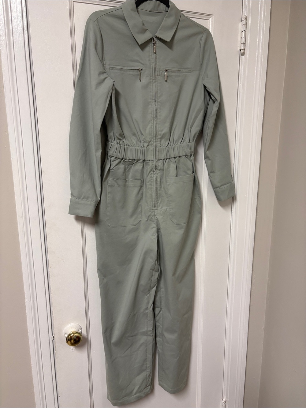 SHEIN Sage Green Utility Jumpsuit